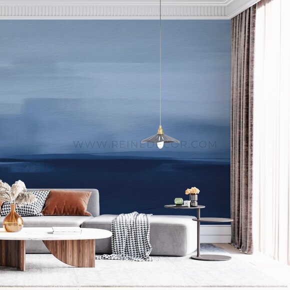 Blue Abstract Painting Wallpaper - Picture 4 of 9